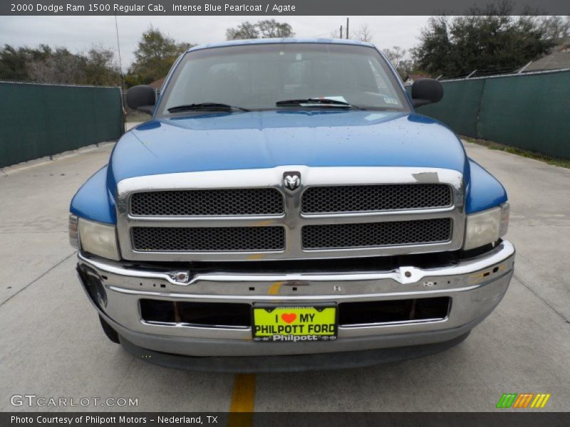 Intense Blue Pearlcoat / Agate 2000 Dodge Ram 1500 Regular Cab