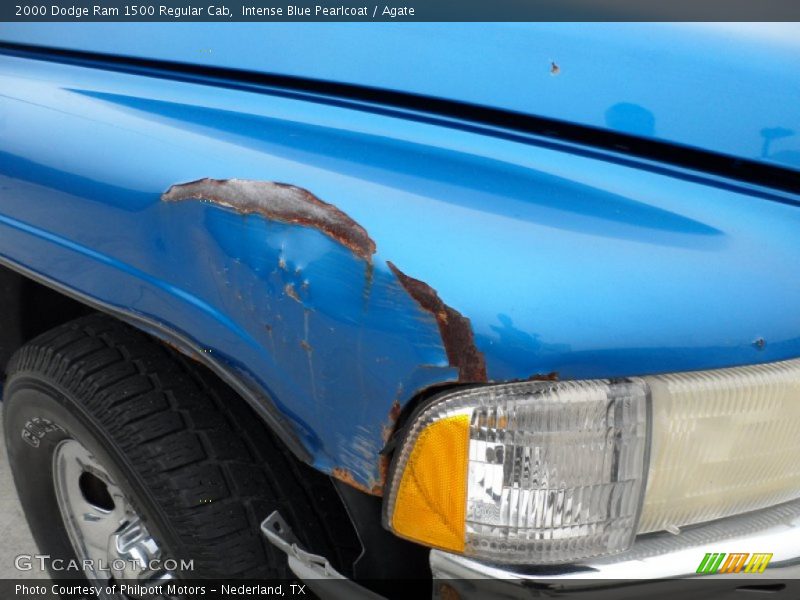 Intense Blue Pearlcoat / Agate 2000 Dodge Ram 1500 Regular Cab