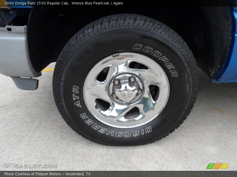 Intense Blue Pearlcoat / Agate 2000 Dodge Ram 1500 Regular Cab