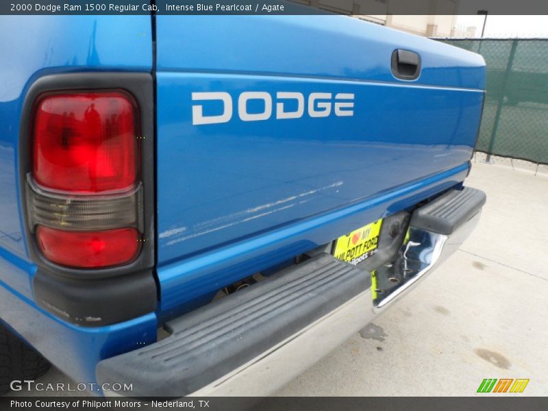 Intense Blue Pearlcoat / Agate 2000 Dodge Ram 1500 Regular Cab