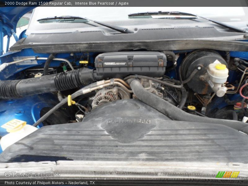 Intense Blue Pearlcoat / Agate 2000 Dodge Ram 1500 Regular Cab