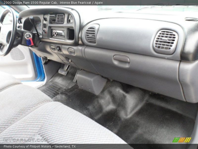Intense Blue Pearlcoat / Agate 2000 Dodge Ram 1500 Regular Cab