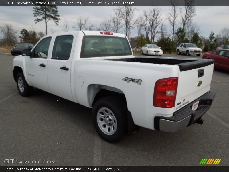 Summit White / Dark Titanium 2011 Chevrolet Silverado 1500 Crew Cab 4x4