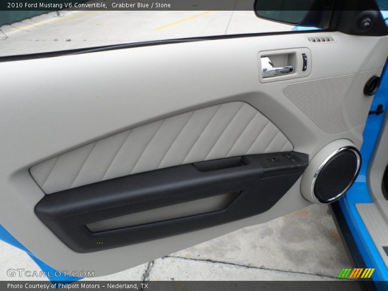 Grabber Blue / Stone 2010 Ford Mustang V6 Convertible