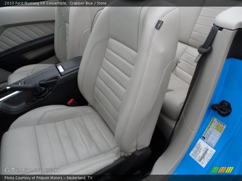 2010 Mustang V6 Convertible Stone Interior