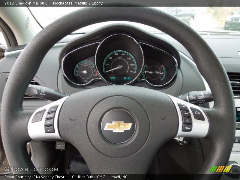 Mocha Steel Metallic / Ebony 2012 Chevrolet Malibu LT