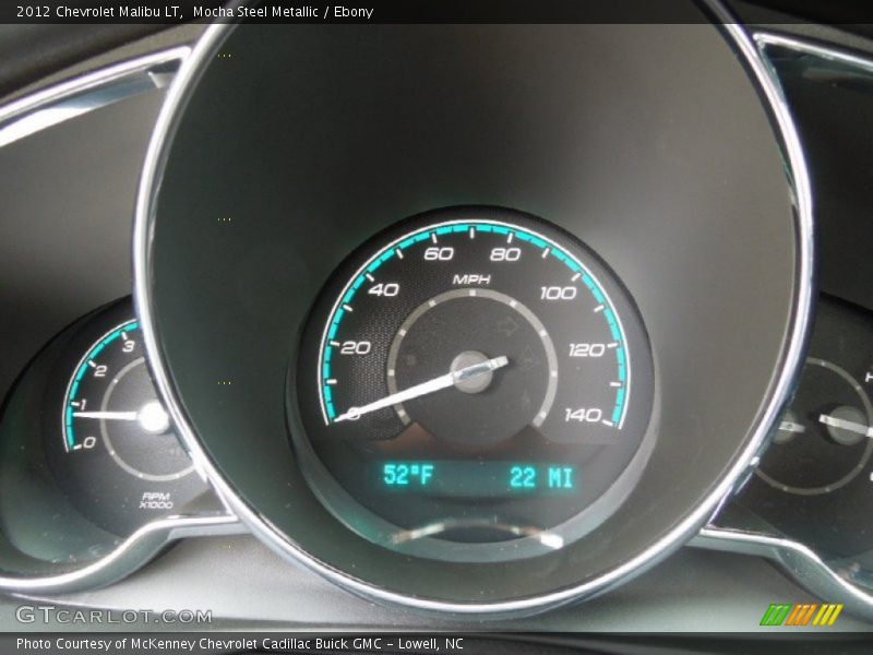 Mocha Steel Metallic / Ebony 2012 Chevrolet Malibu LT