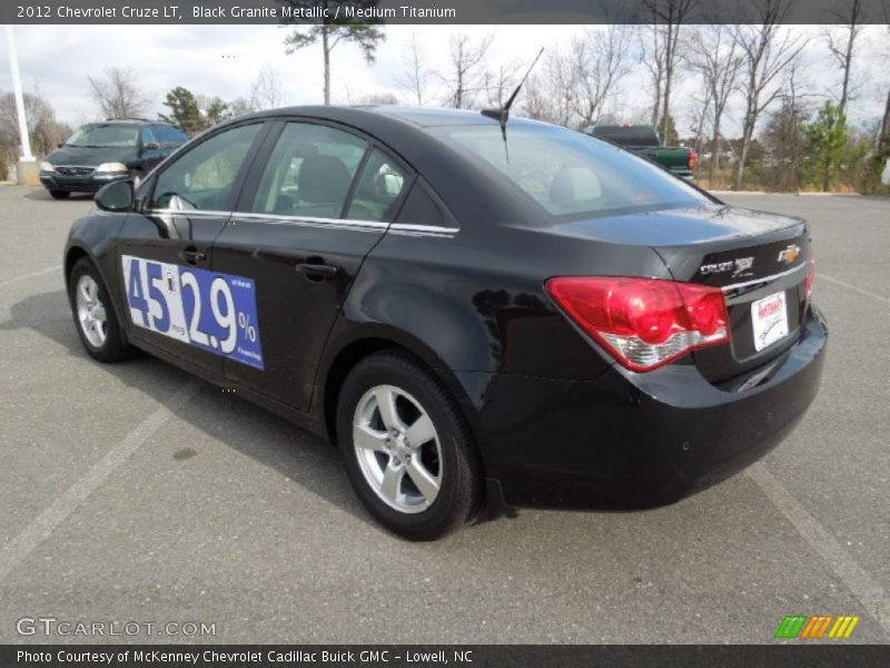 Black Granite Metallic / Medium Titanium 2012 Chevrolet Cruze LT
