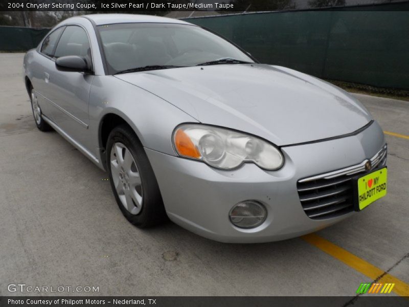 Ice Silver Pearl / Dark Taupe/Medium Taupe 2004 Chrysler Sebring Coupe