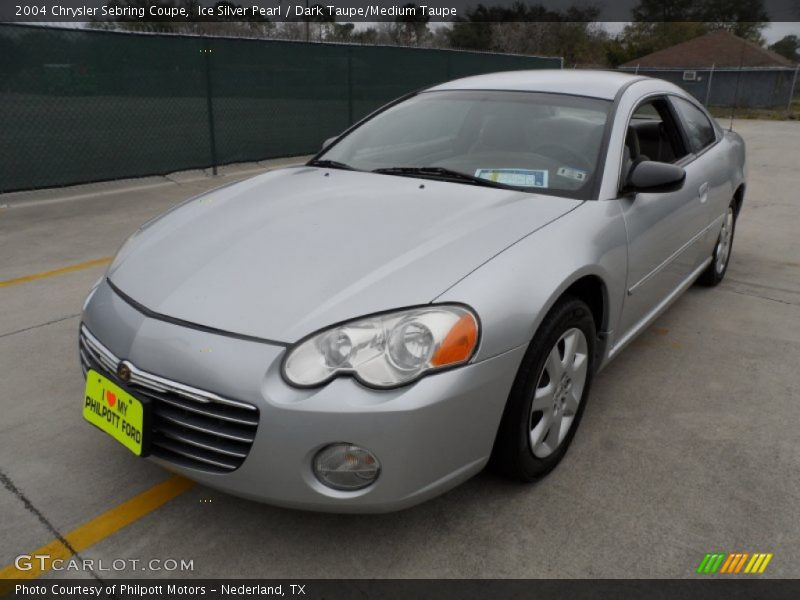 Ice Silver Pearl / Dark Taupe/Medium Taupe 2004 Chrysler Sebring Coupe