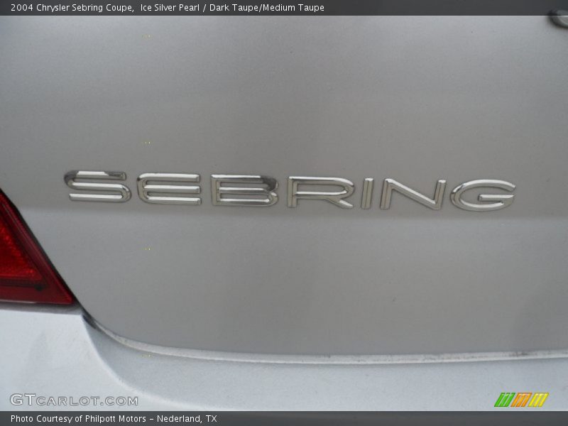 Ice Silver Pearl / Dark Taupe/Medium Taupe 2004 Chrysler Sebring Coupe