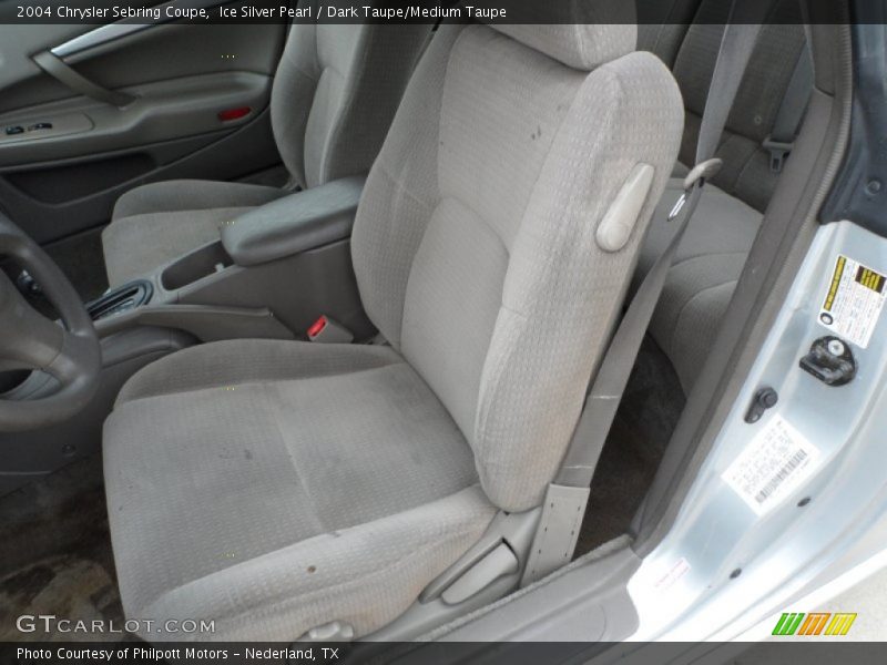 Ice Silver Pearl / Dark Taupe/Medium Taupe 2004 Chrysler Sebring Coupe