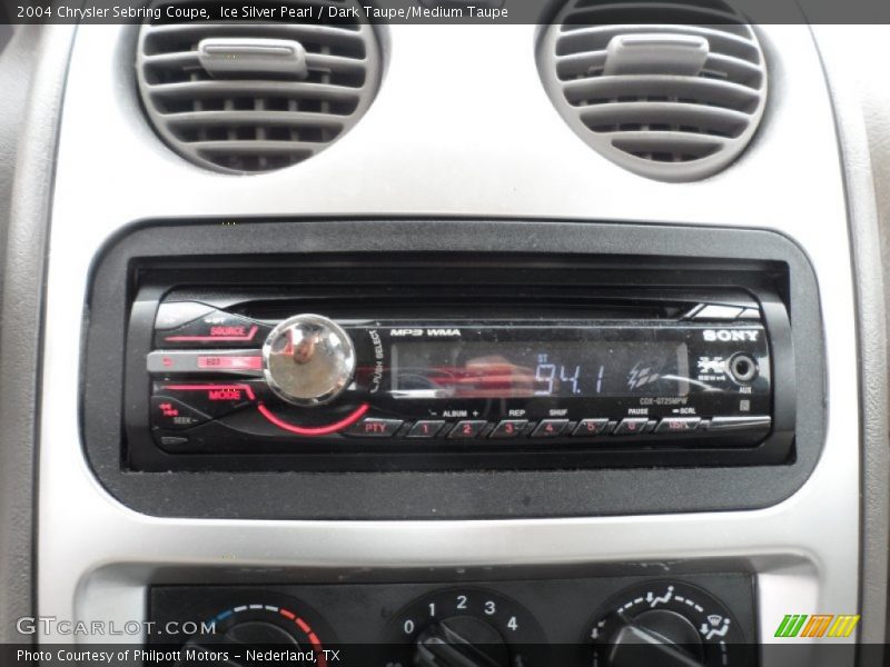 Ice Silver Pearl / Dark Taupe/Medium Taupe 2004 Chrysler Sebring Coupe