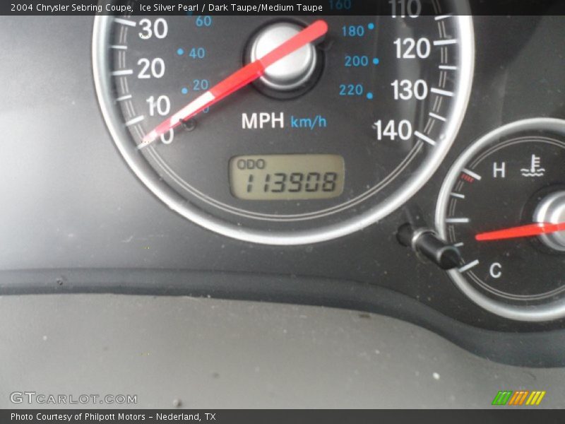 Ice Silver Pearl / Dark Taupe/Medium Taupe 2004 Chrysler Sebring Coupe