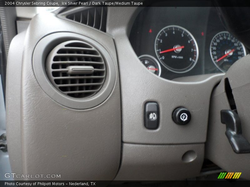 Ice Silver Pearl / Dark Taupe/Medium Taupe 2004 Chrysler Sebring Coupe