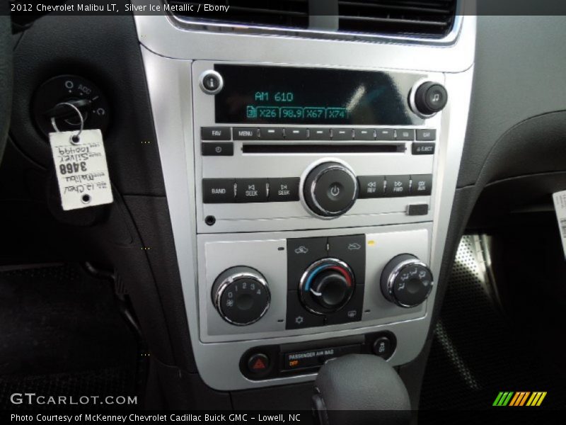 Silver Ice Metallic / Ebony 2012 Chevrolet Malibu LT