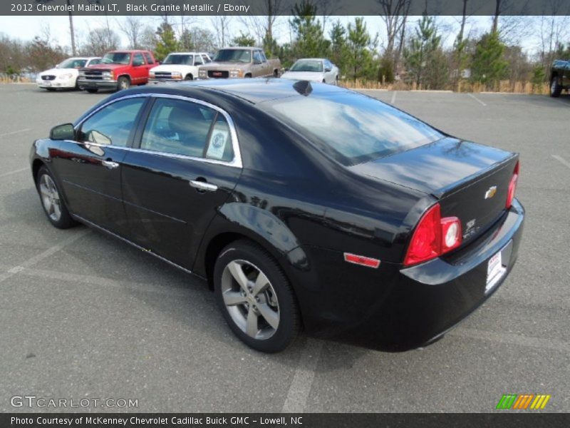 Black Granite Metallic / Ebony 2012 Chevrolet Malibu LT