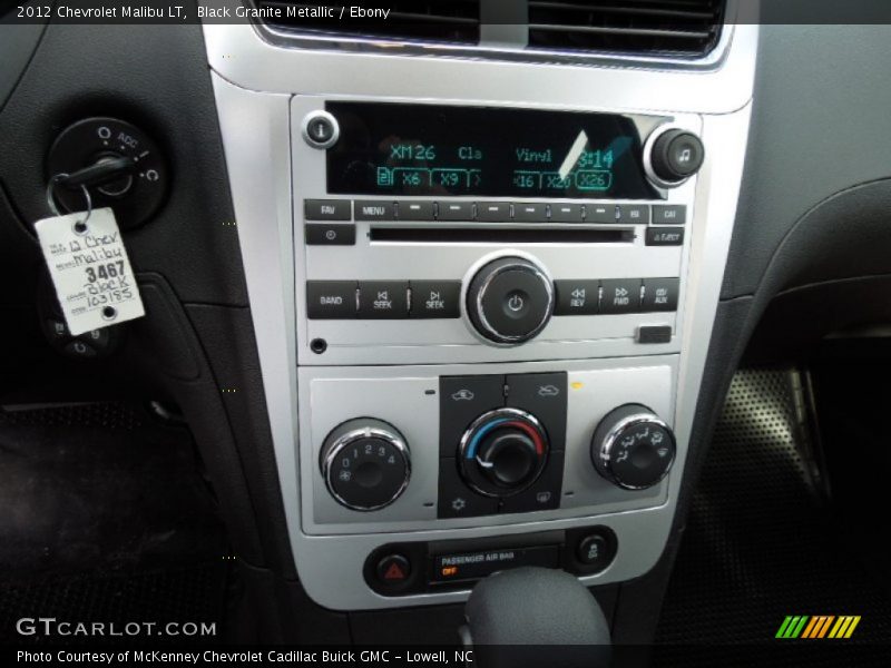 Black Granite Metallic / Ebony 2012 Chevrolet Malibu LT