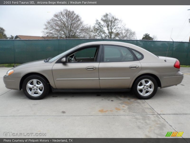 Arizona Beige Metallic / Medium Parchment 2003 Ford Taurus SES