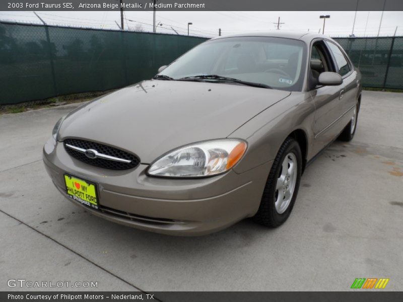 Arizona Beige Metallic / Medium Parchment 2003 Ford Taurus SES