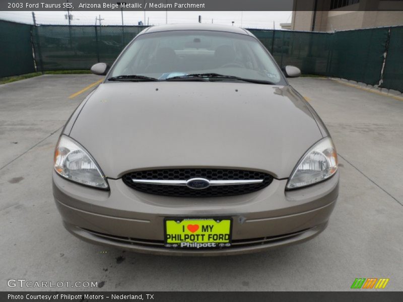Arizona Beige Metallic / Medium Parchment 2003 Ford Taurus SES