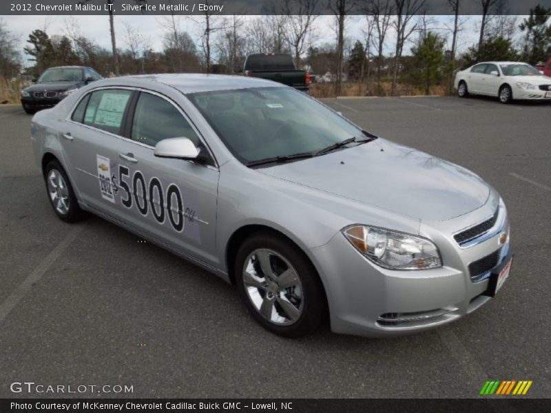 Silver Ice Metallic / Ebony 2012 Chevrolet Malibu LT