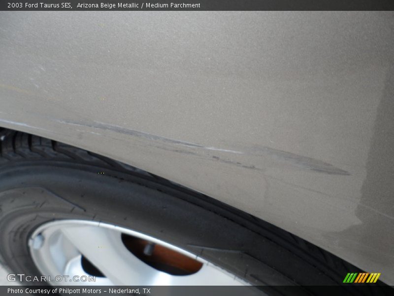 Arizona Beige Metallic / Medium Parchment 2003 Ford Taurus SES