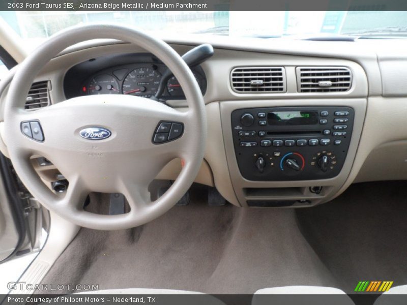Arizona Beige Metallic / Medium Parchment 2003 Ford Taurus SES