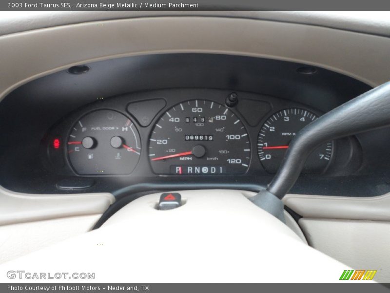 Arizona Beige Metallic / Medium Parchment 2003 Ford Taurus SES