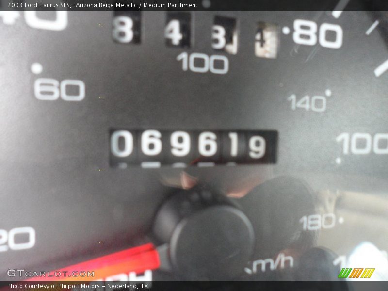 Arizona Beige Metallic / Medium Parchment 2003 Ford Taurus SES