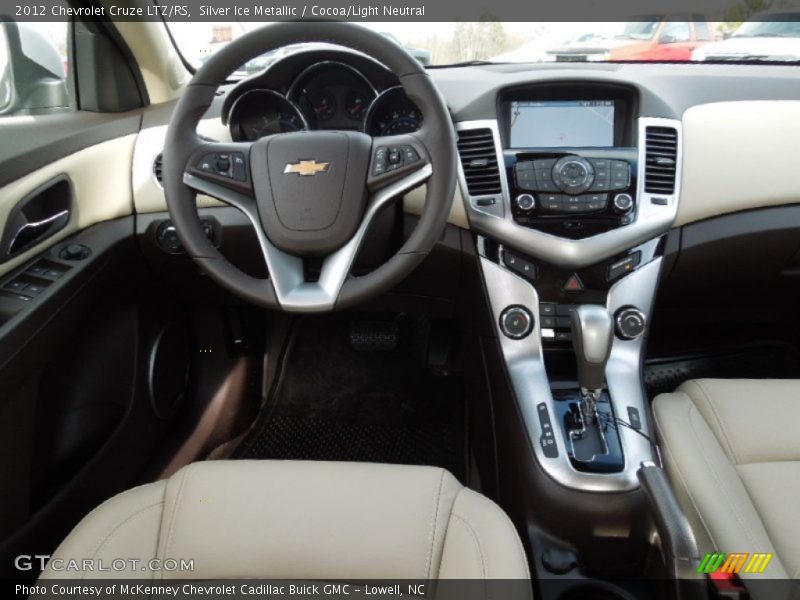 Silver Ice Metallic / Cocoa/Light Neutral 2012 Chevrolet Cruze LTZ/RS