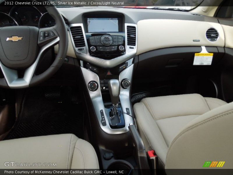 Silver Ice Metallic / Cocoa/Light Neutral 2012 Chevrolet Cruze LTZ/RS