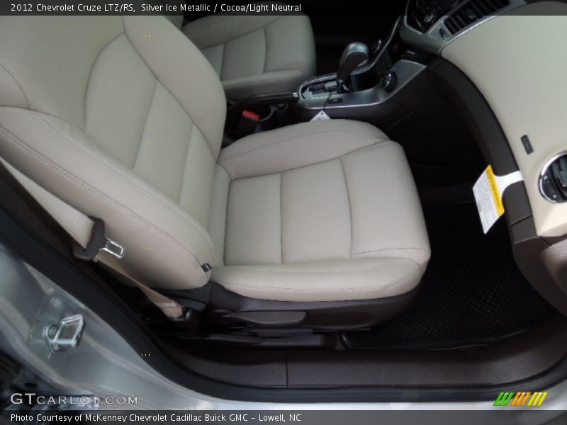 Silver Ice Metallic / Cocoa/Light Neutral 2012 Chevrolet Cruze LTZ/RS