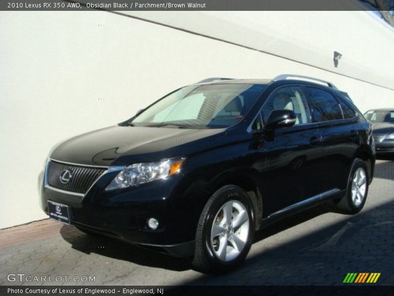 Obsidian Black / Parchment/Brown Walnut 2010 Lexus RX 350 AWD