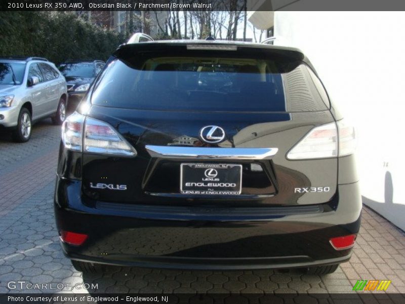 Obsidian Black / Parchment/Brown Walnut 2010 Lexus RX 350 AWD