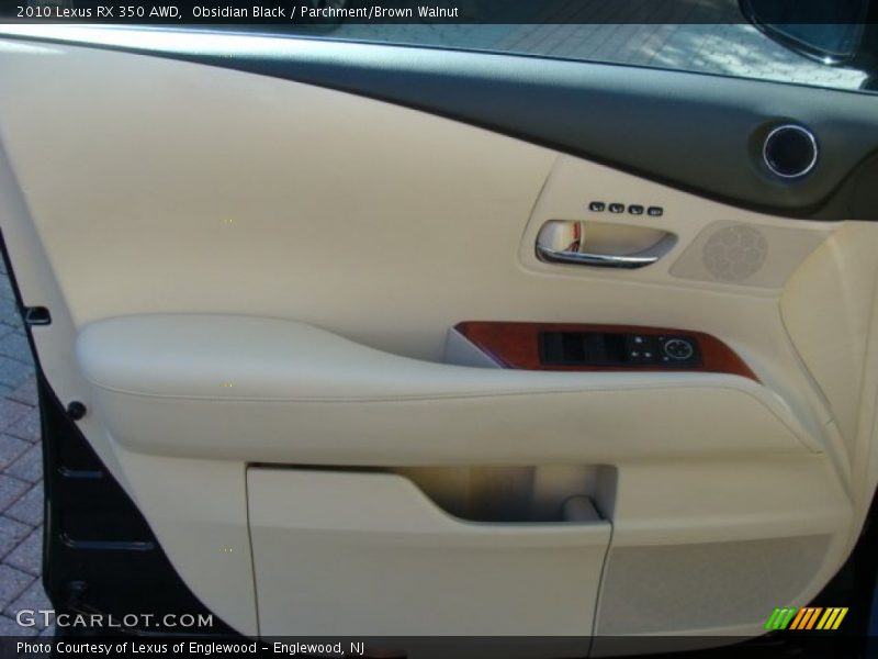 Obsidian Black / Parchment/Brown Walnut 2010 Lexus RX 350 AWD