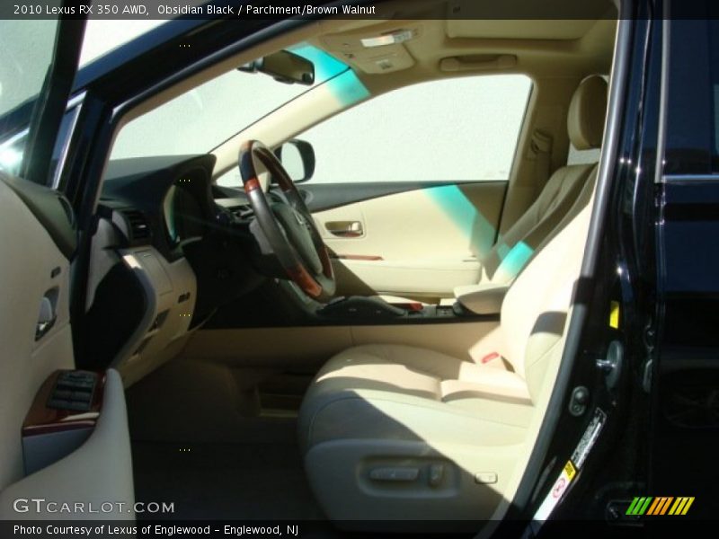 Obsidian Black / Parchment/Brown Walnut 2010 Lexus RX 350 AWD