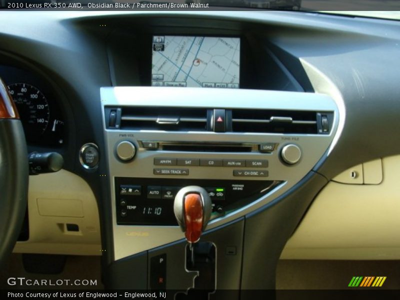 Obsidian Black / Parchment/Brown Walnut 2010 Lexus RX 350 AWD