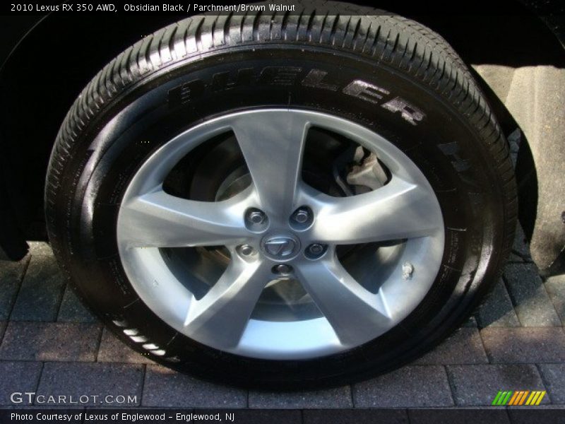 Obsidian Black / Parchment/Brown Walnut 2010 Lexus RX 350 AWD