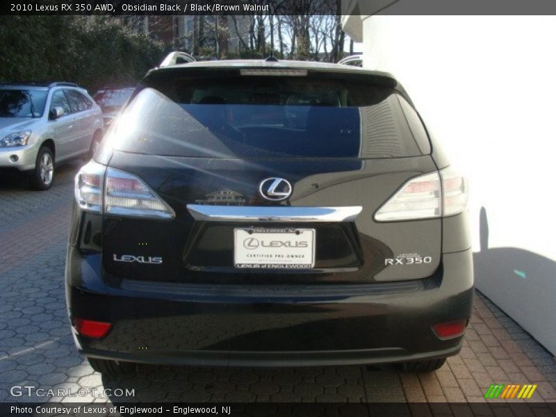 Obsidian Black / Black/Brown Walnut 2010 Lexus RX 350 AWD