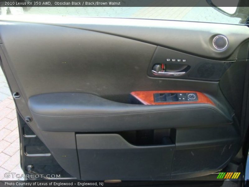 Obsidian Black / Black/Brown Walnut 2010 Lexus RX 350 AWD