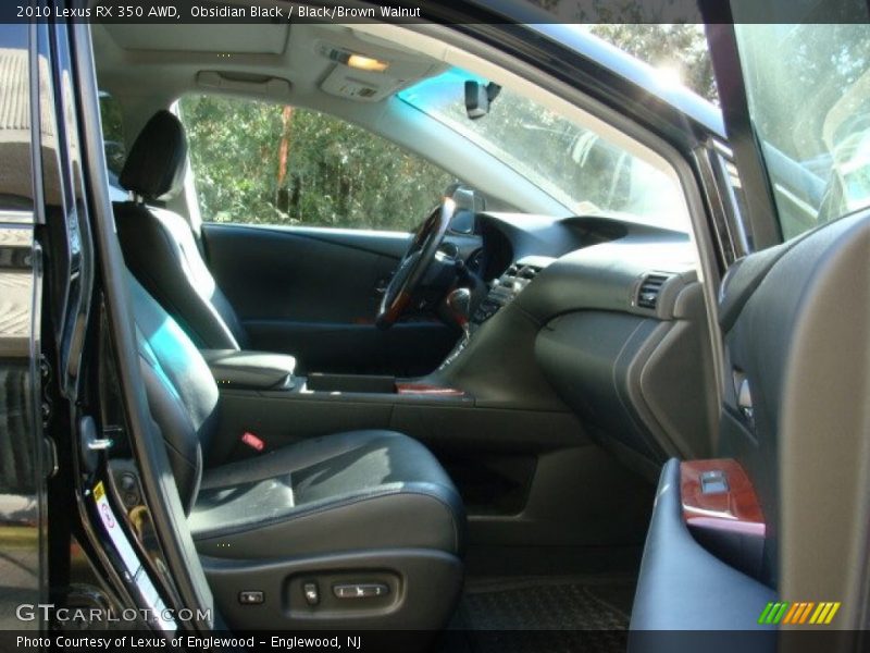 Obsidian Black / Black/Brown Walnut 2010 Lexus RX 350 AWD
