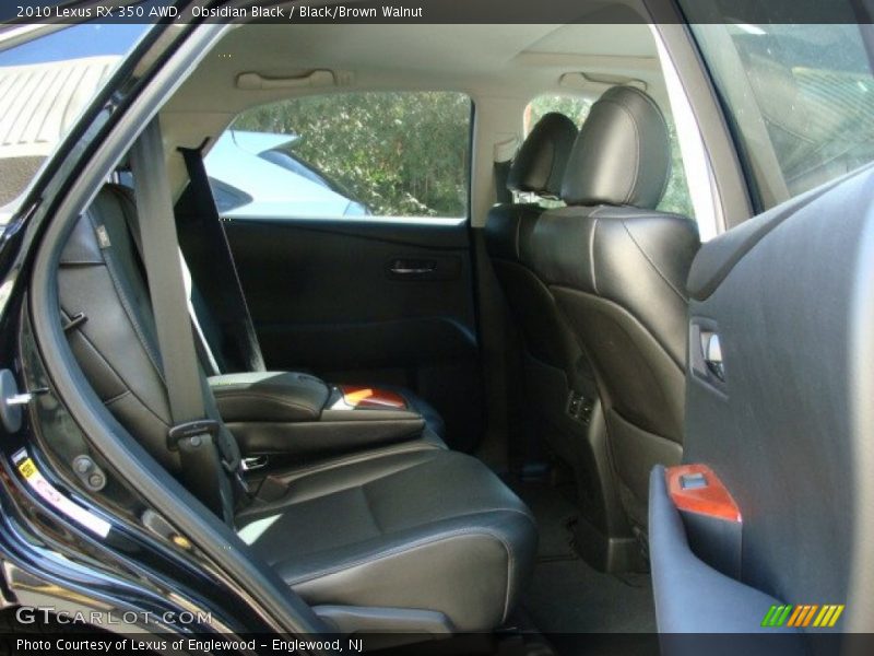Obsidian Black / Black/Brown Walnut 2010 Lexus RX 350 AWD