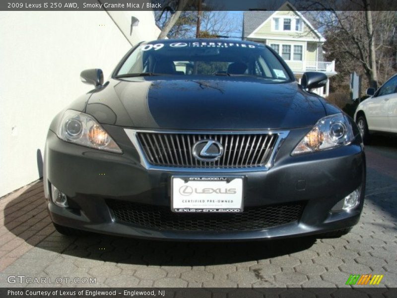 Smoky Granite Mica / Black 2009 Lexus IS 250 AWD