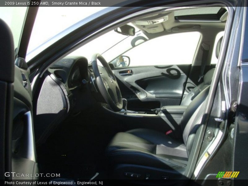 Smoky Granite Mica / Black 2009 Lexus IS 250 AWD