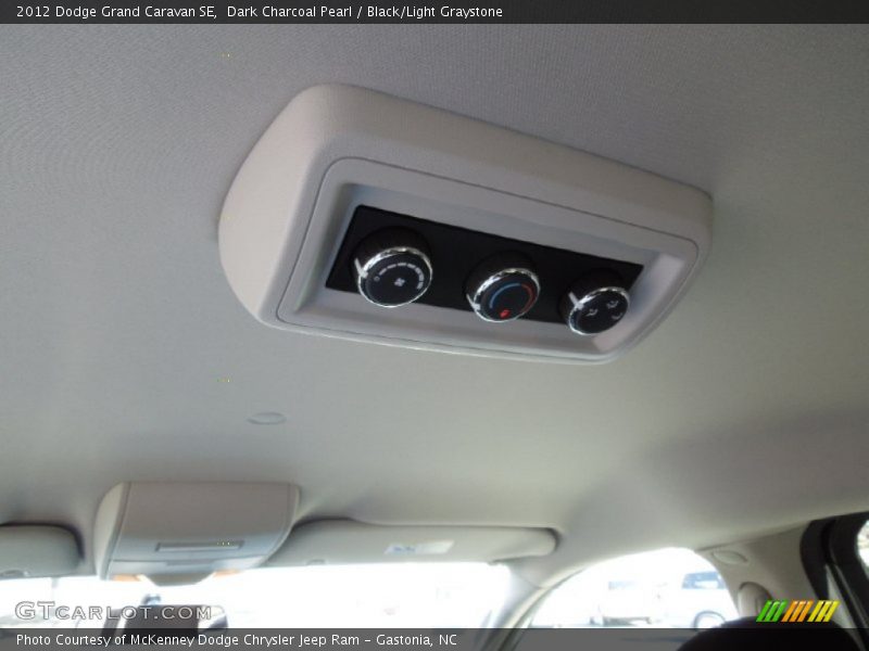 Dark Charcoal Pearl / Black/Light Graystone 2012 Dodge Grand Caravan SE