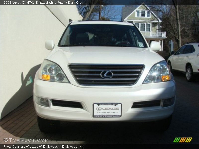 Blizzard White Pearl / Dark Gray 2008 Lexus GX 470
