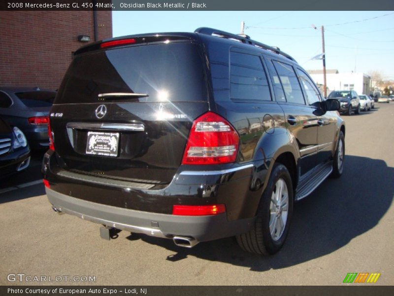 Obsidian Black Metallic / Black 2008 Mercedes-Benz GL 450 4Matic