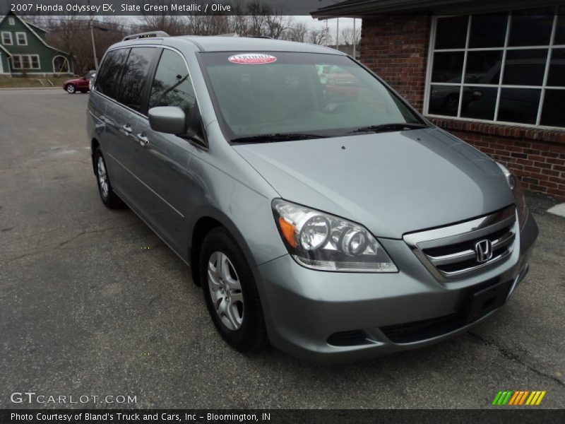 Slate Green Metallic / Olive 2007 Honda Odyssey EX