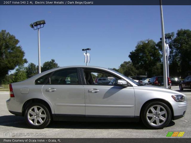 Electric Silver Metallic / Dark Beige/Quartz 2007 Volvo S40 2.4i